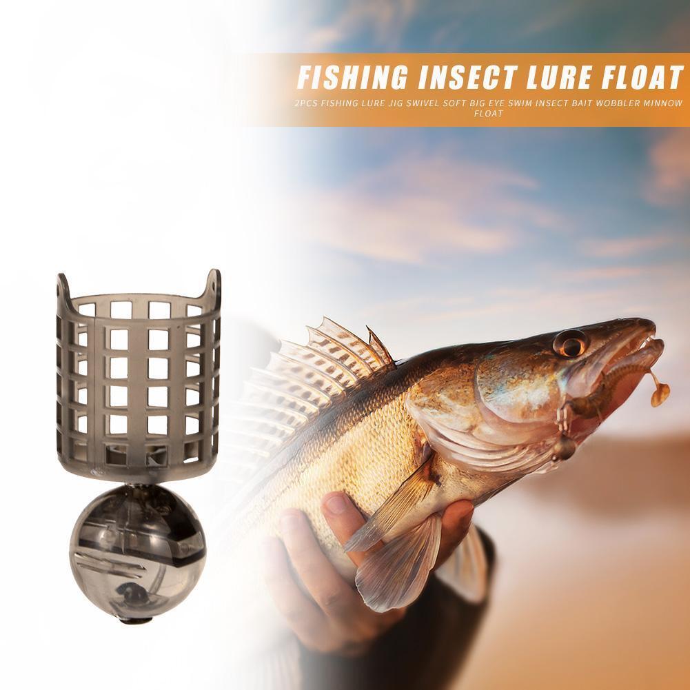Fishing Bait Cage Connector Sinker Feeder Bait Holder Fishing Tackle (L)