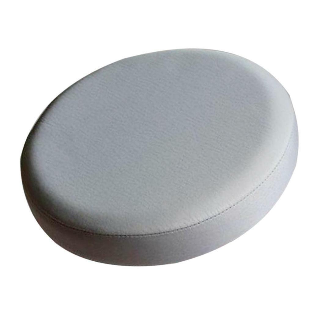 2xGrey_33x10cm Waterproof Anti-slip Bar Stool  Round Lift  Seat Sleeve