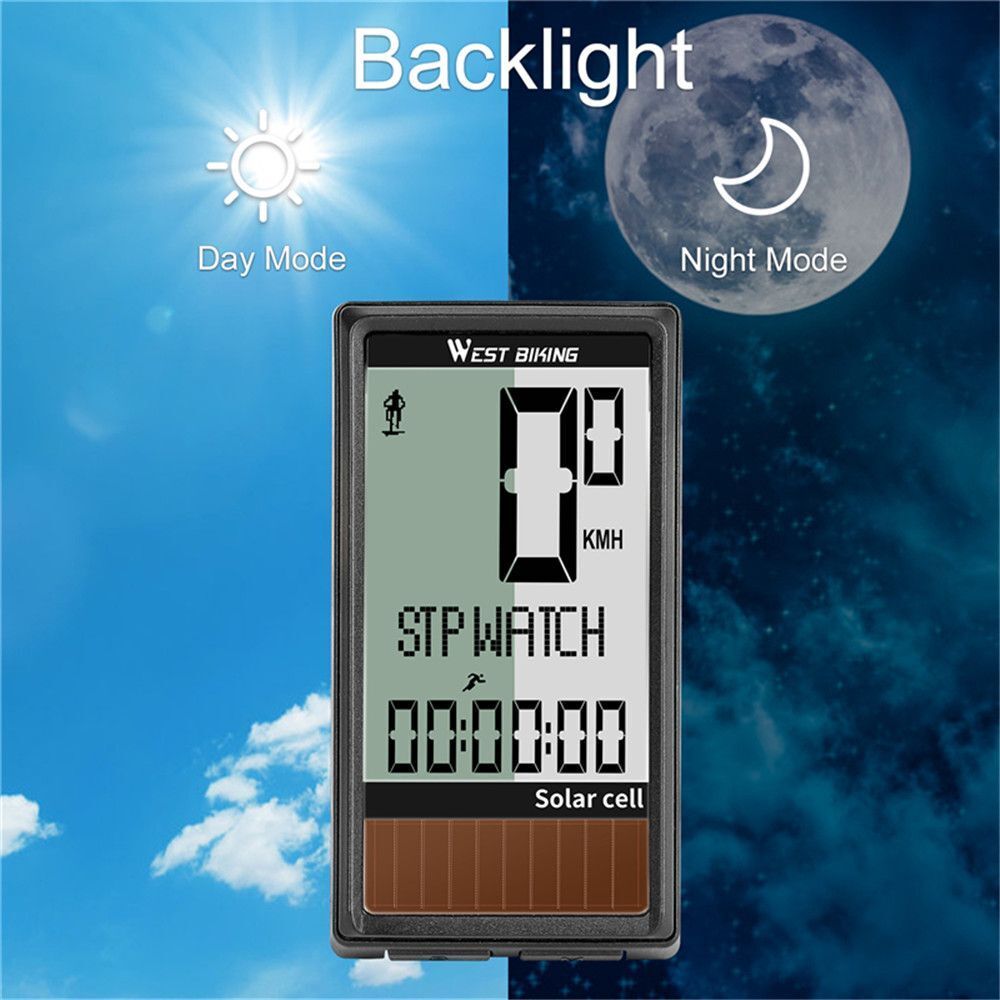Bicycle Computer Wireless Stopwatch Bike Speedometer Cycling Odometer