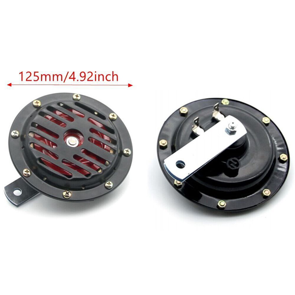 12V Easy to Install Loud Speaker Car Electric Horn Basin-type Horn Two Speaker