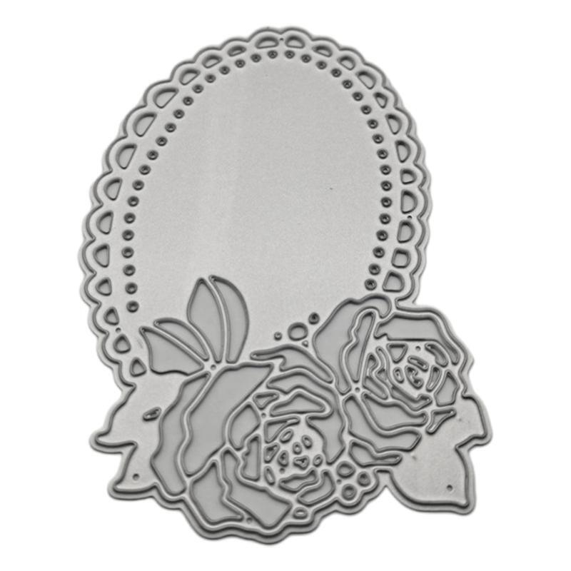 Makeup Mirror Metal Cutting Dies Stencil DIY Scrapbooking Album Paper Template