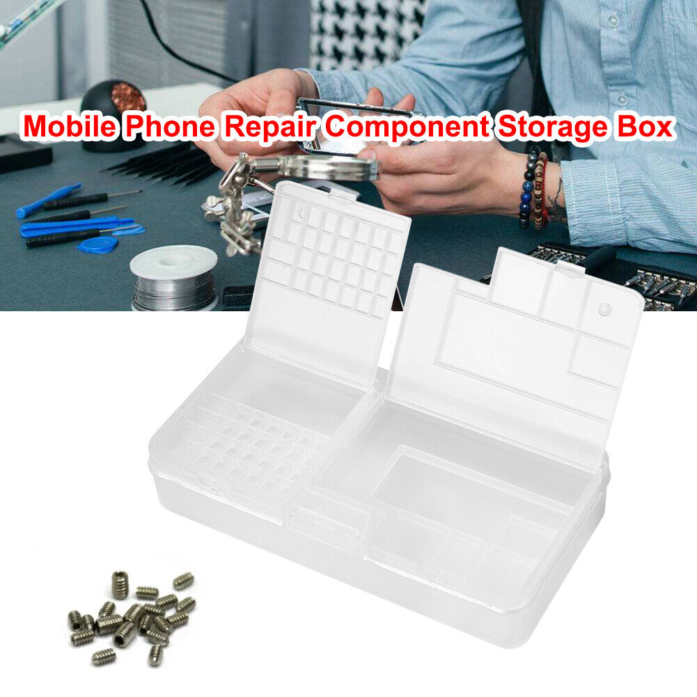 Double-Layer Phone Components Storage Box Motherboard Repair Tool Organizer