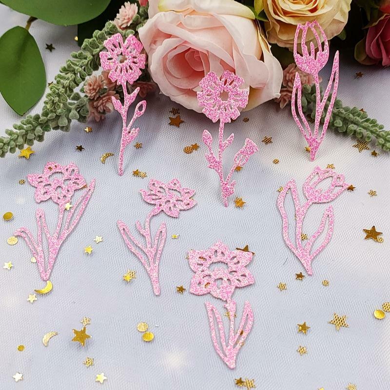 Flowers Metal Cutting Dies Stencil Scrapbooking DIY Album Stamp Paper Card Mold