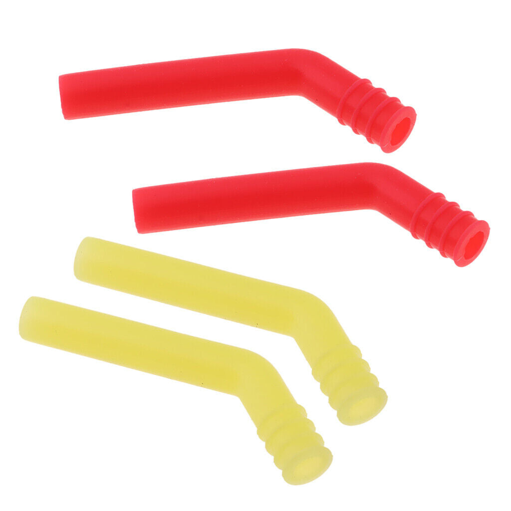 4Pieces RC Exhaust  Muffler Extension Tube Silicone Rubber /8 1/10