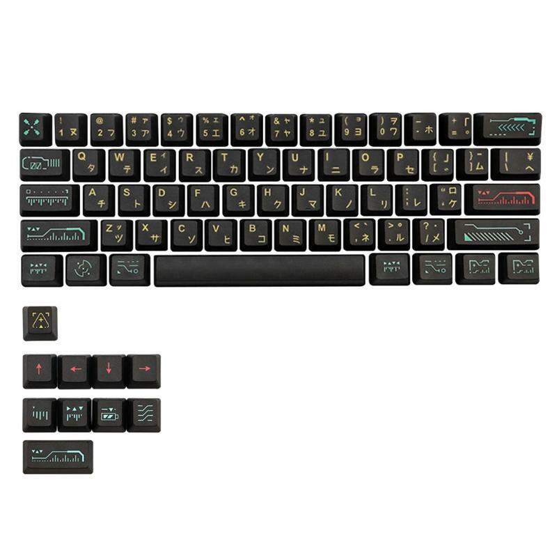 71Keys Set OEM Profile Custom Keycaps PBT Dye Sublimation for Cherry MX Switches