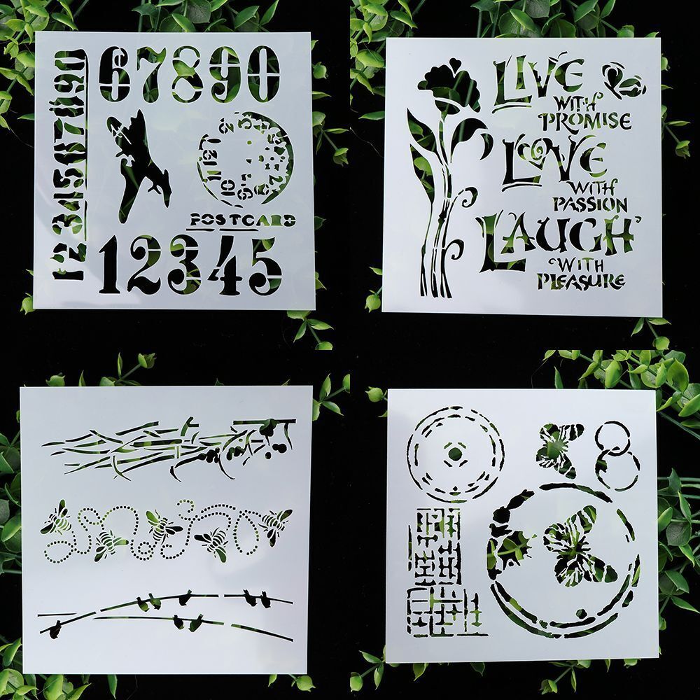 DIY Crafts Embossing Template Walls Painting Scrapbooking Layering Stencils