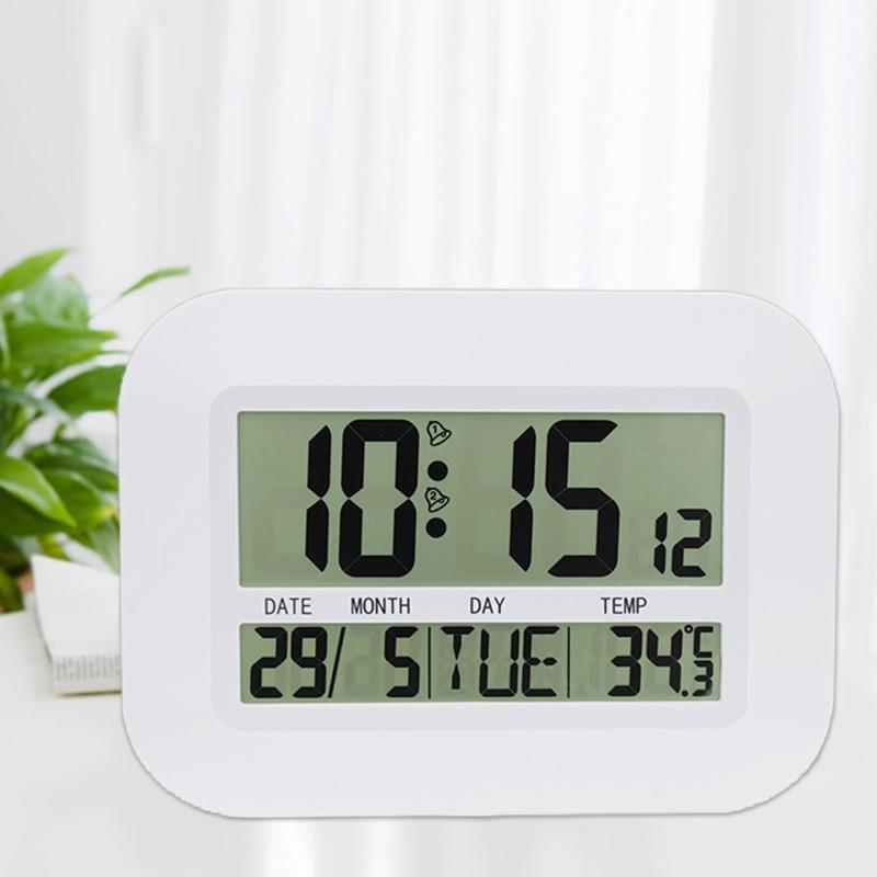 Home Electronic Perpetual Calendar Alarm Clock Temperature Large Screen Digital
