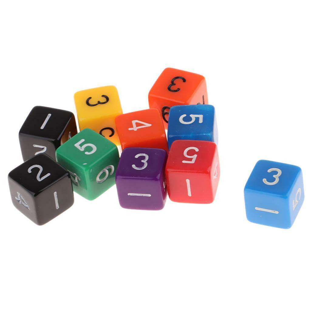 16mm   1 -    Set      D6   Die   For     RPG   Game   Accessory