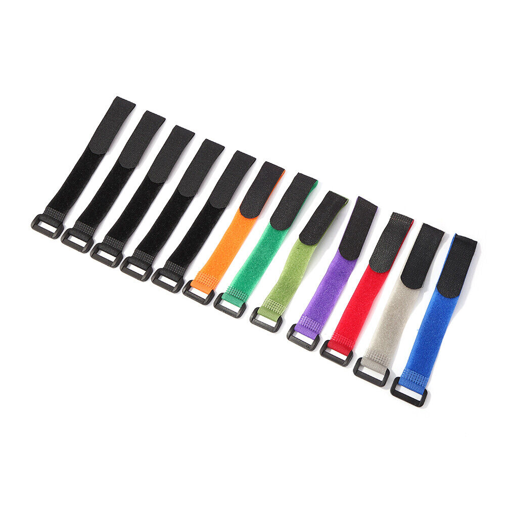 12pcs 2x20cm Lure Fishing Rod Self-Adhesive Tie Strap Portable Fixing Ties