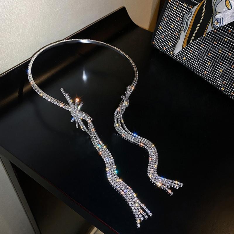 Luxury Baroque Rhinestone Headband Hair Supplies Colored Thin-brimmed Hair Hoop