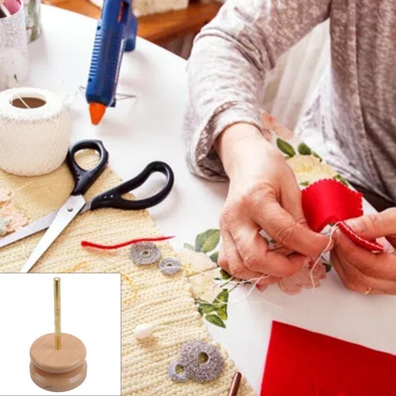Wooden Spin Bead Loader DIY String Beads Quickly Loaders Jewelry Making Tool