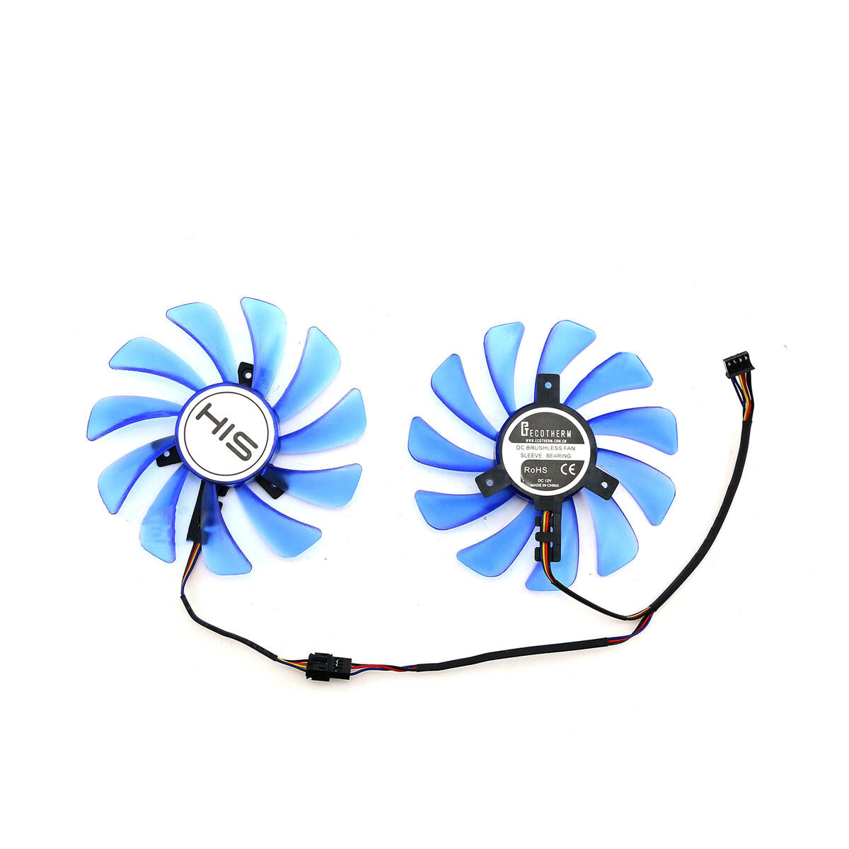 FDC10U12S9-C Cooler Fan for HIS RX5700XT 8GB Blue/Pink Army Graphics Card Fans