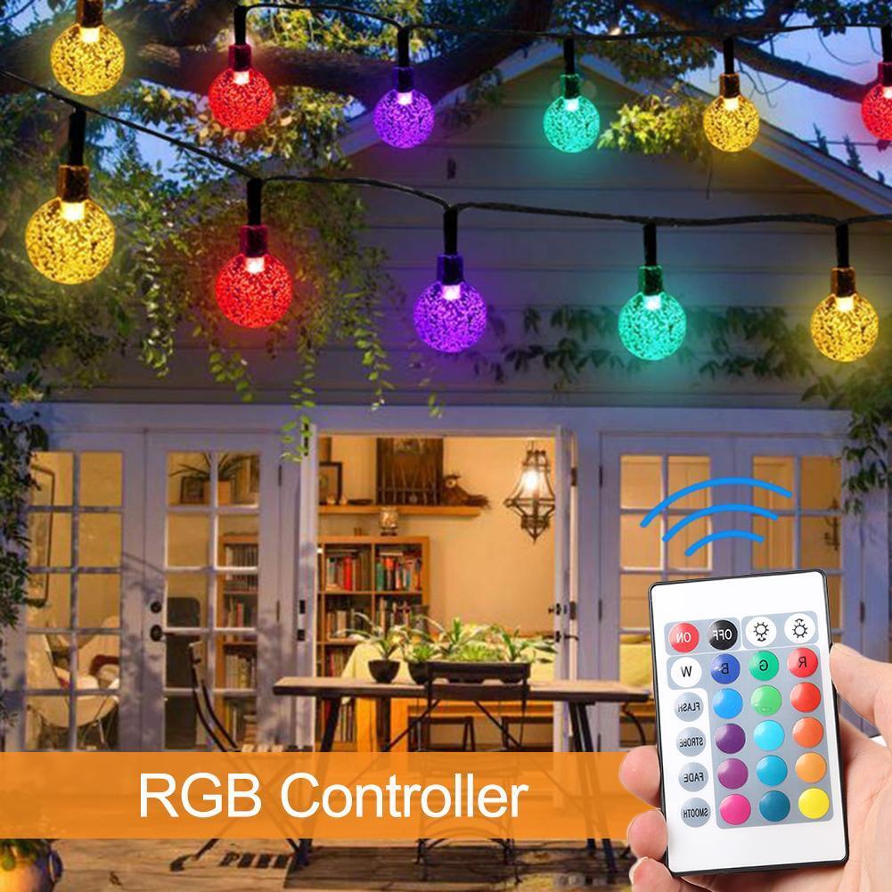 IR 24 Keys LED Light Strip Remote Controller w/5-24V RGB Controller (0.5m)