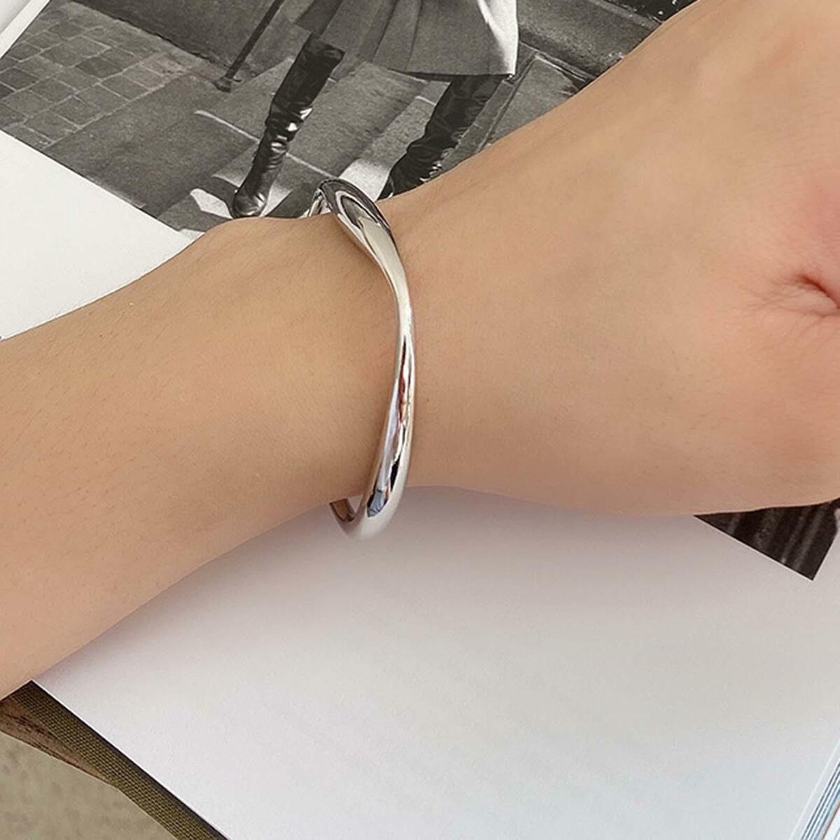 Bangle Bracelets Jewelry Round Simple Irregular Fashion Adjustable