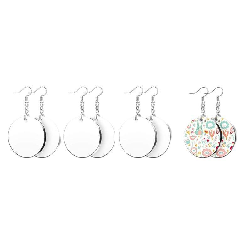 Creative 24x Heat Transfer Sublimation Blank Bar Earrings for DIY Jewelry Making