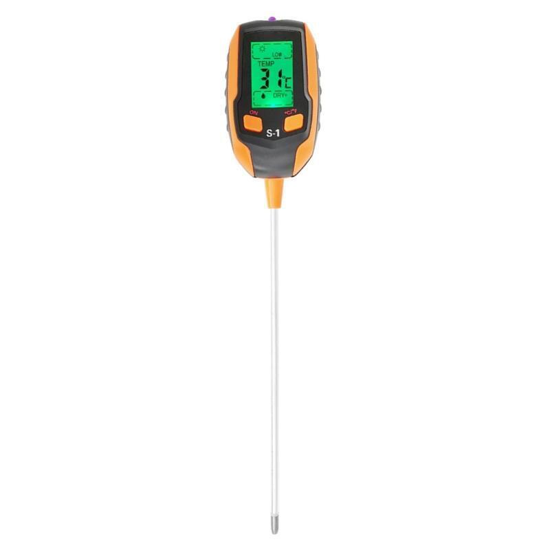4-in-1 Soil Tester Moisture Light/PH/Temperature Humidity Tester for Flowers
