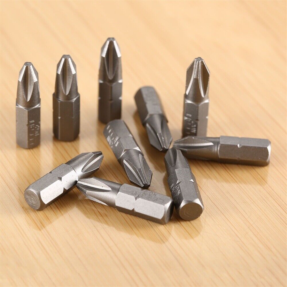 Useful Cross Head Tip Screwdriver Bit Set Tool Cross Screw Driver 1/4" Hex Shank