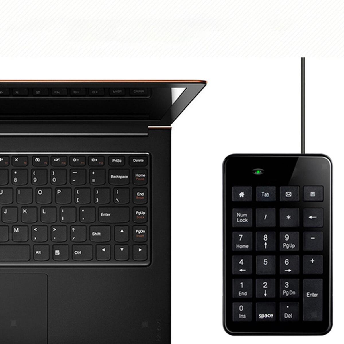 USB 23 Key Number Numeric Keypad Keyboard ,Faster Data Input with 5ft Cable