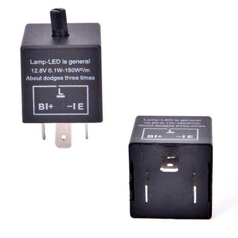 Motorcycle Flasher Relay Flashing Blinker LED Hyper Flash Turn Signal Indicator