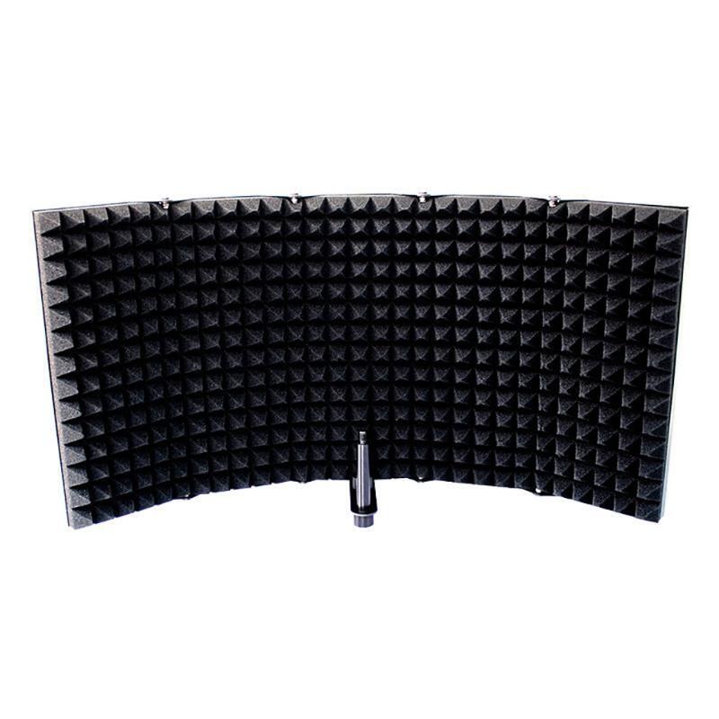 28cm Panel Height Mic Sound Absorbing Foam Reflector Metal Durable Materials