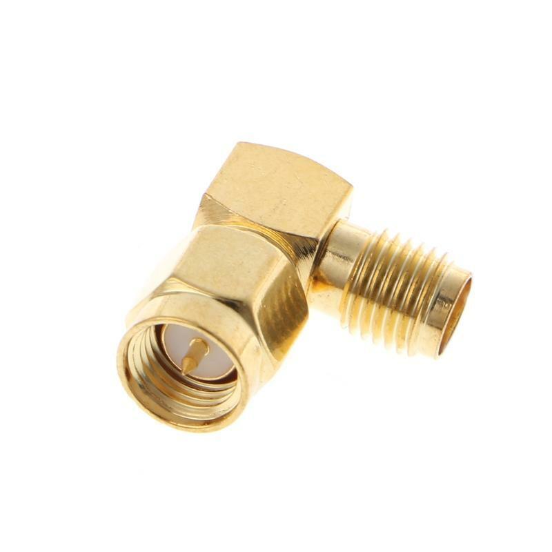 SMA Male To SMA Female Right Angle 90 Degrees RF Coaxial Connector Adapter