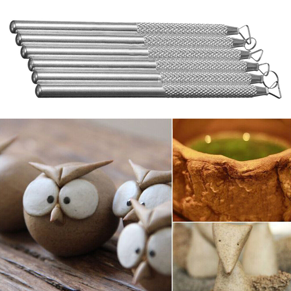 6pcs DIY Aluminum Scraper Pottery Ceramics Craft Clay Sculpting Tools Set