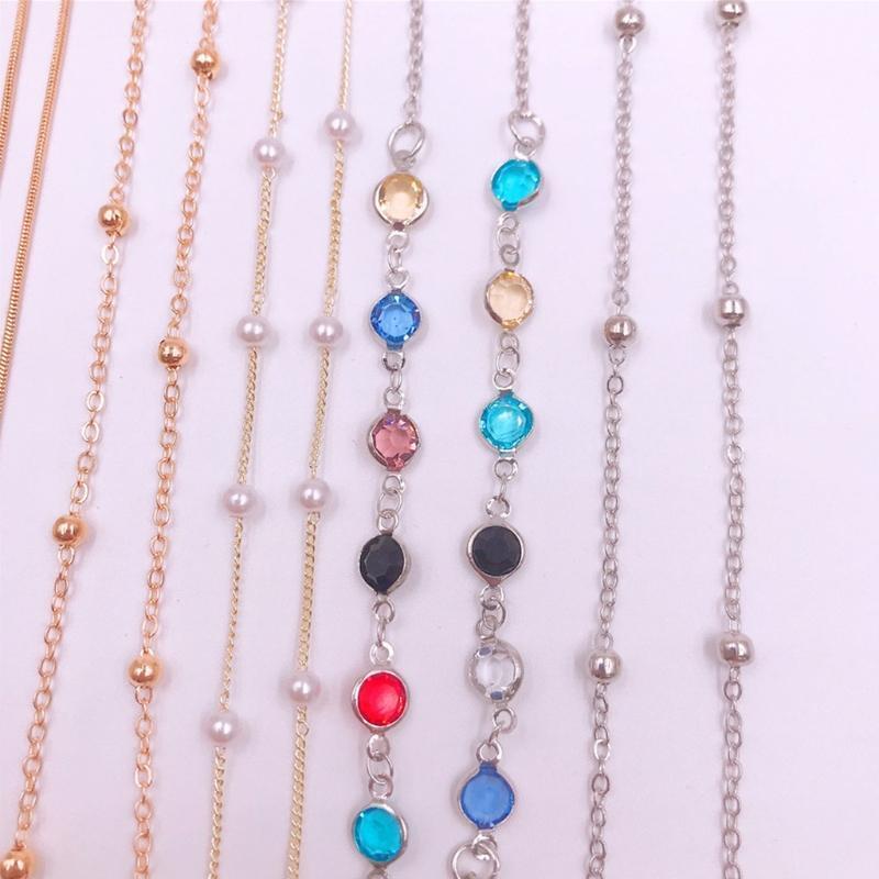 Chains for Glasses Elegant Glasses Holder Bead Strap/Holder Adjustable Hanging