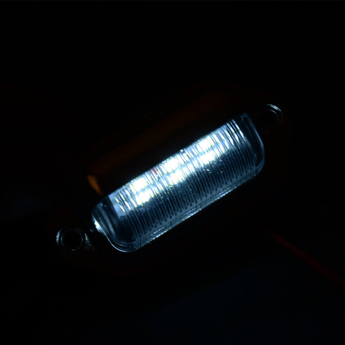 Marine Boat LED Courtesy Light RV Trailer Garden Stair Light 12V Warm White 4pcs