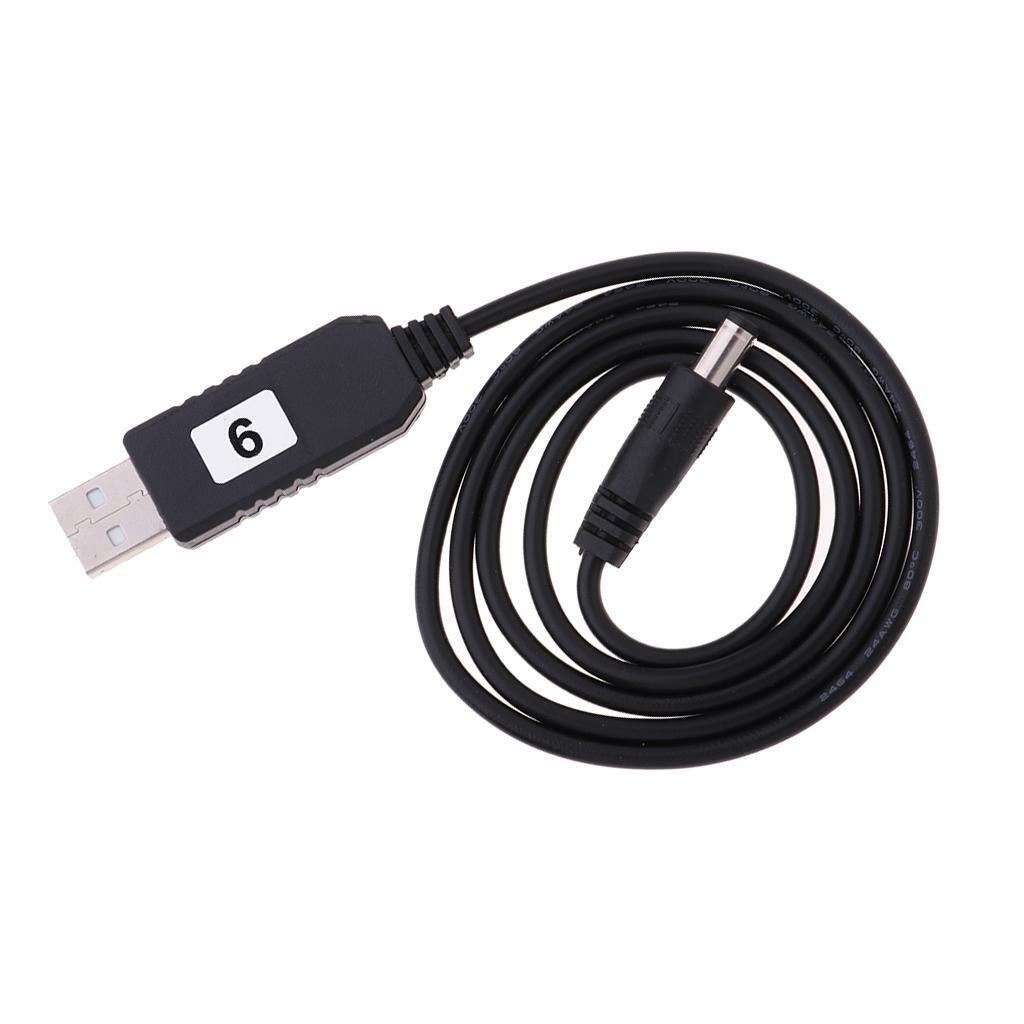 USB DC 5V To 9V 5.5mm x 2.1mm DC Barrel Male Converter   Power Cable