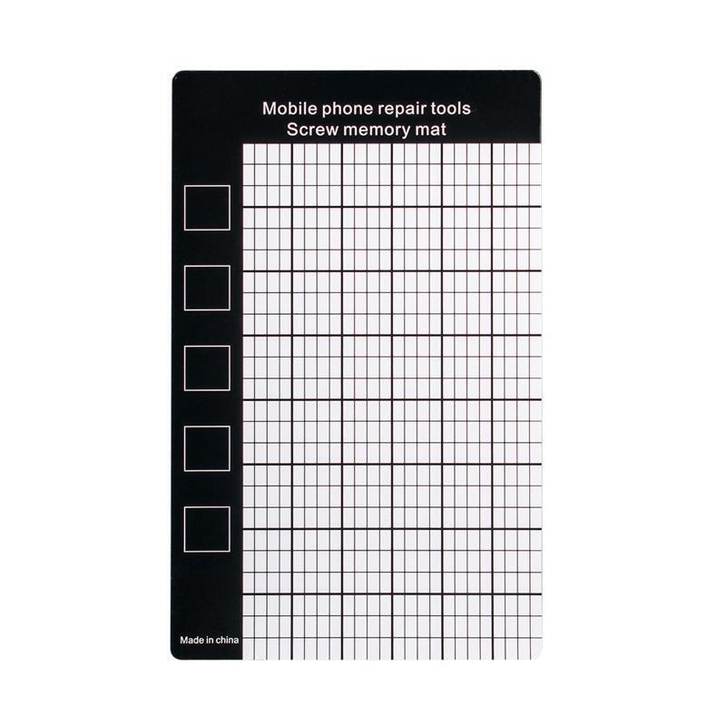Work Pad Mobile Phone Screw Magnetic Project Mat with Scale Grid 9x14.5cm