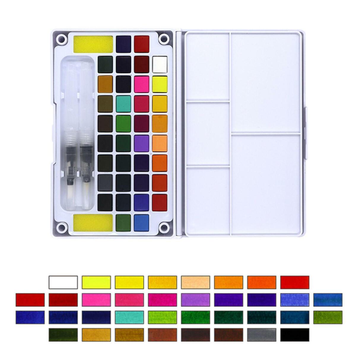 36  Watercolor Paint  Vibrant Pigment Kit   Drawing