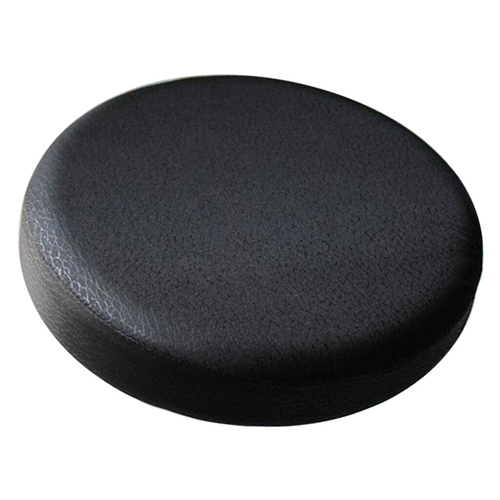 2Pcs Black_35cm Non-Slip Round Lift  Stool  Barstool Slip