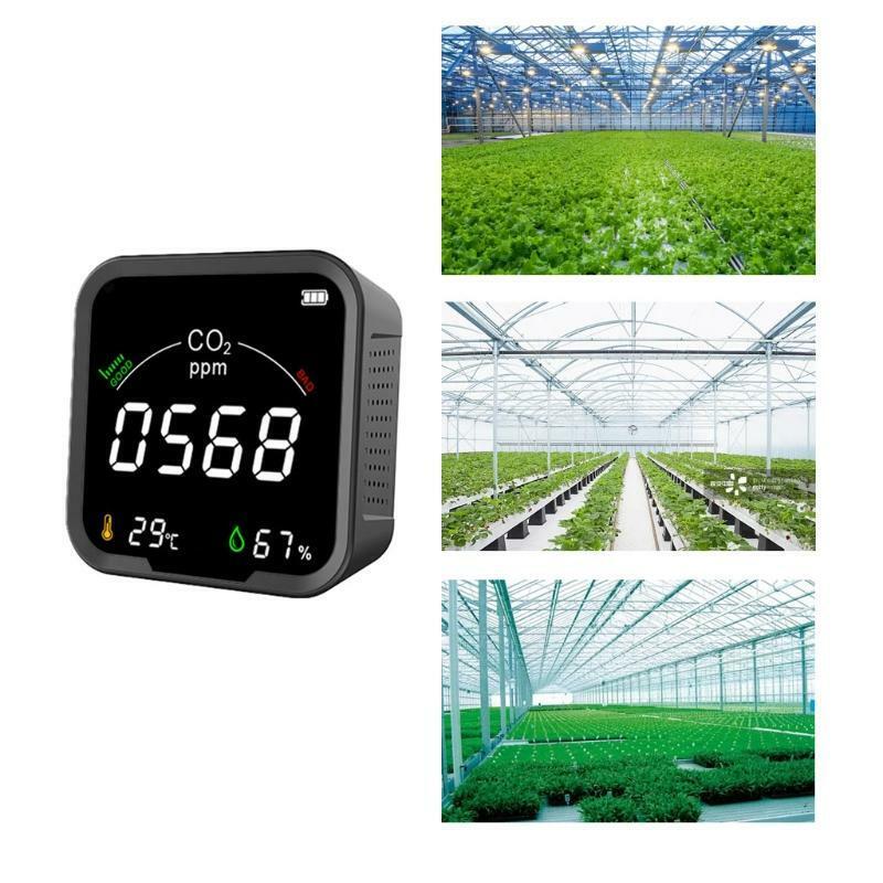 CO2 Meter Digital Temperature Humidity Sensor Tester Air Quality Monitor Indoor