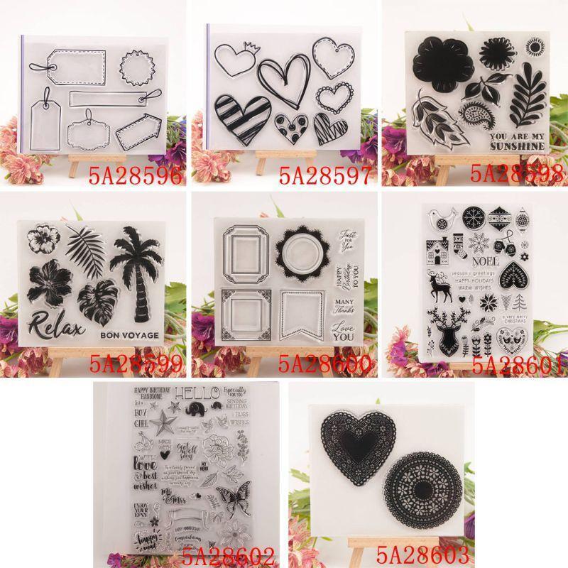 Christmas Silicone Clear Stamp Cling Seal DIY Scrapbook Embossing Album Decor