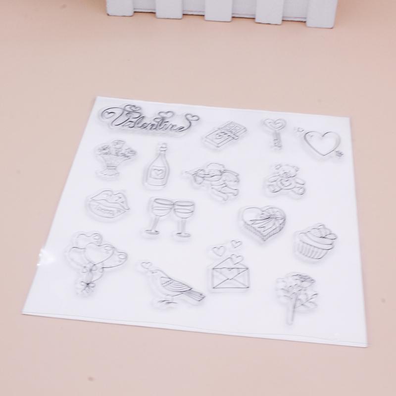 Valentine's Day Silicone Clear Seal Stamp DIY Scrapbooking Embossing Photo Album
