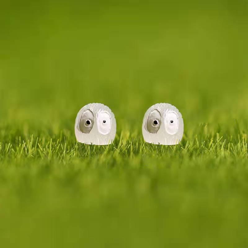 Mini Dust Balls Elf Glow in the Dark Micro Landscape Accessory Kit for Yard Lawn