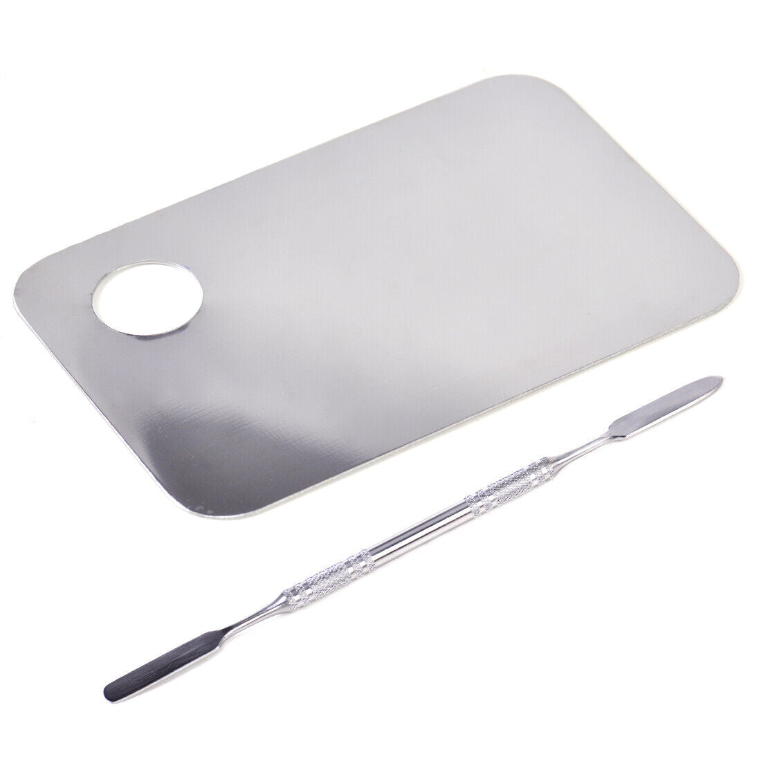 Stainless Steel Nail Palette Spatula Cosmetic Makeup Eye Shadow Color Mixing Li