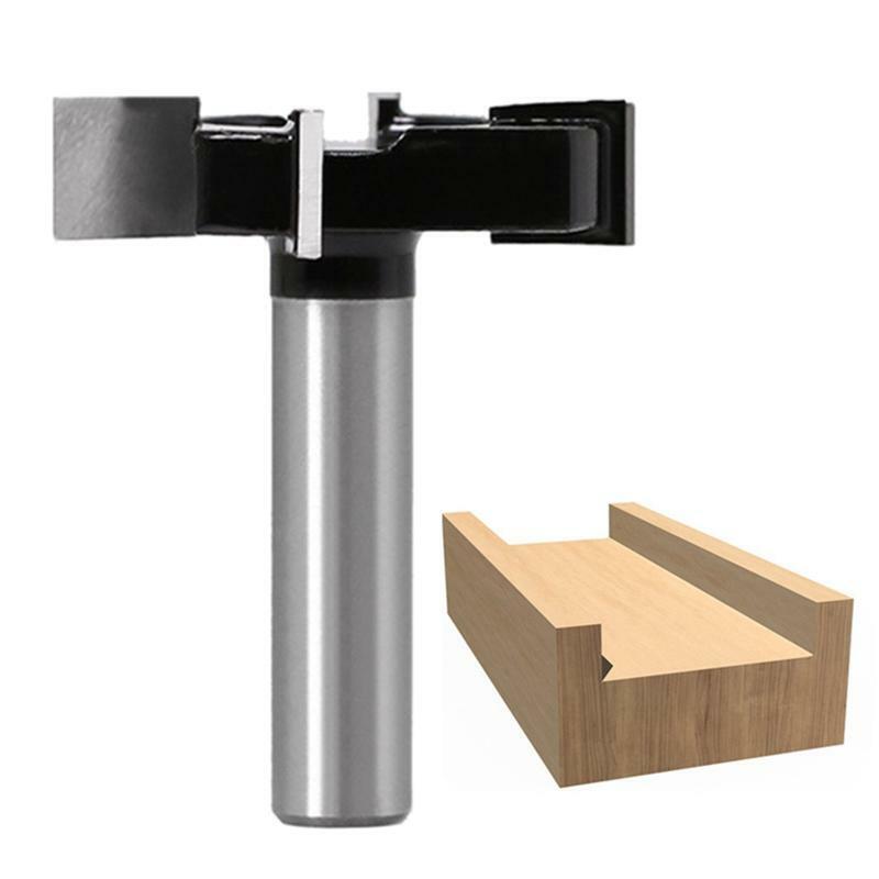 1/2" Shank Wood Milling Cutter Planing Flattening Router Bit Woodworking Tool