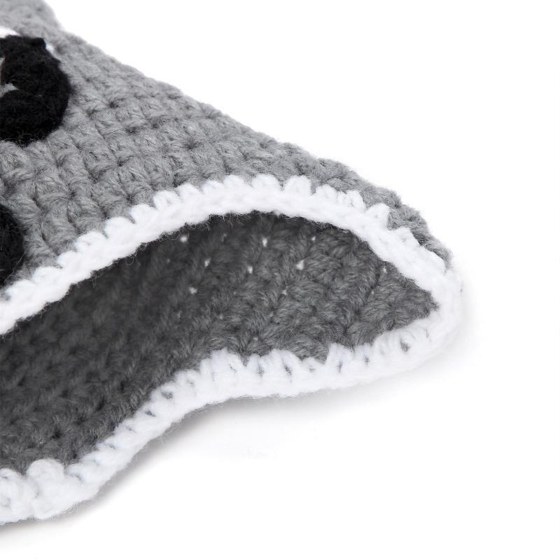 Handmade Tanuki Knit Hat Beanie Hat Shorts Set Photo Prop for Babies 0-3 Months