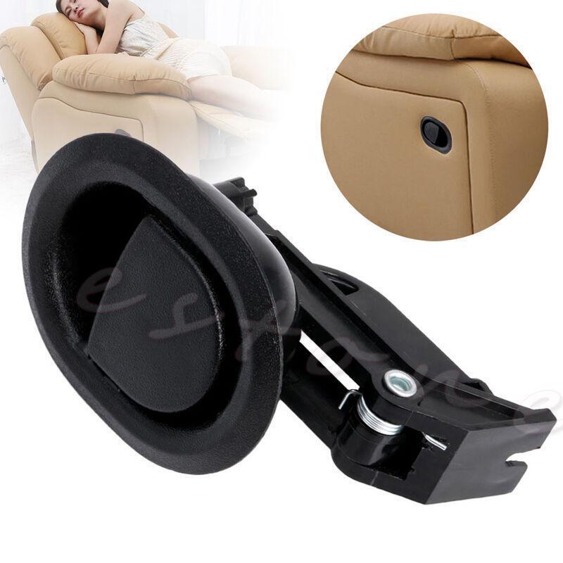 1Pc Oval Recliner Sofa Chair Release Lever Handle Black Hard Plastic New