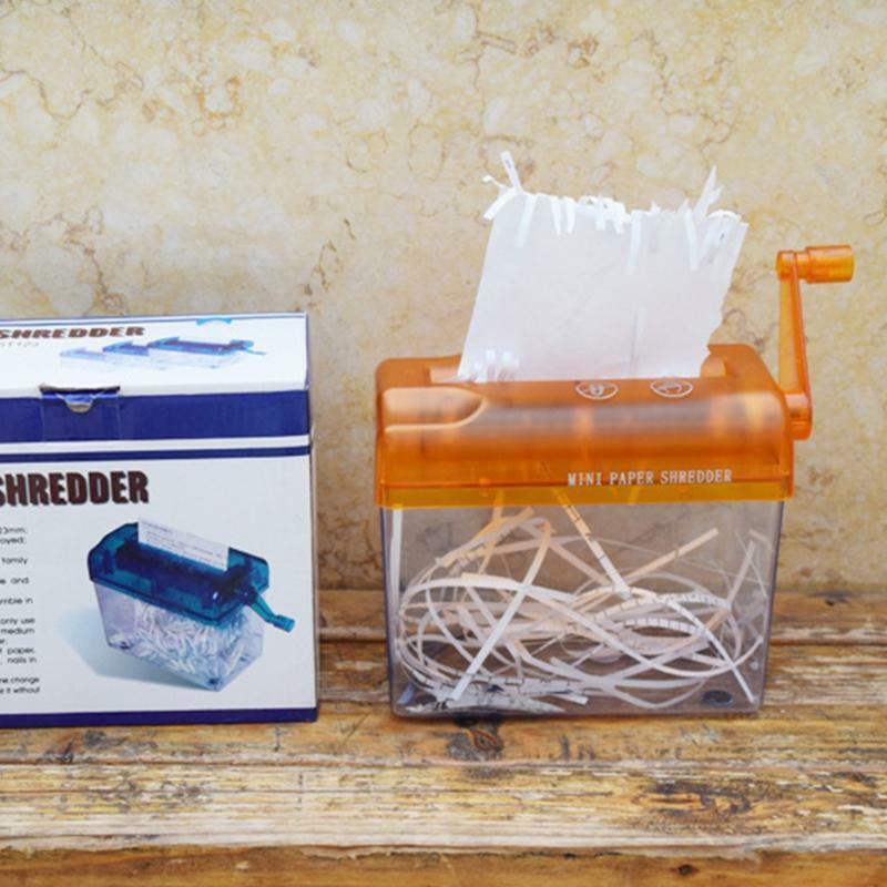 Mini Hand Shredder Portable Paper Shredder A6 Manual Shredder Documents Paper