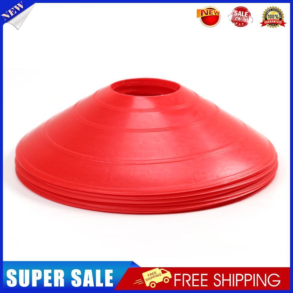 10pcs/lot Outdoor Soccer Cross Speed Agility Training Discs Cone (Red)
