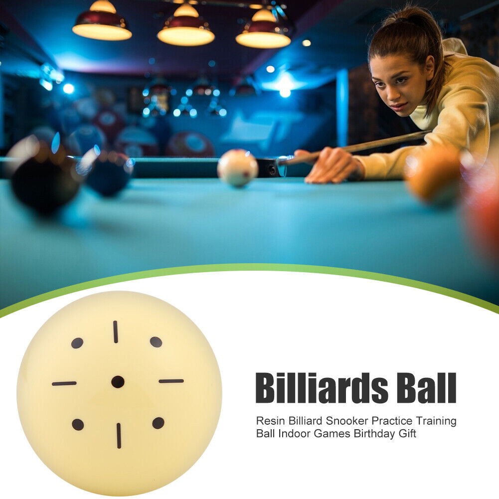 Billiard Cue Ball Snooker Pool Table Practice Training Cueball (57.2mm)