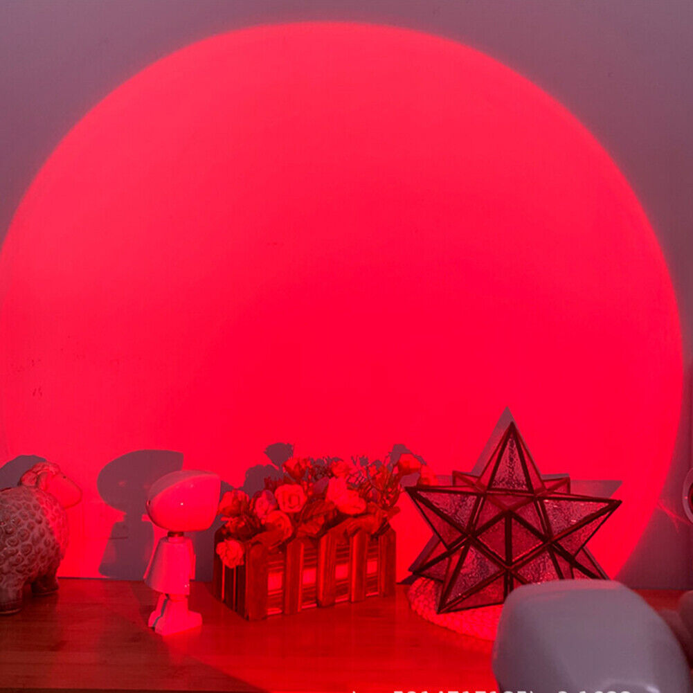 LED Projection Lamp Robot Sunset Rainbow Room Decor Atmosphere Night Lights