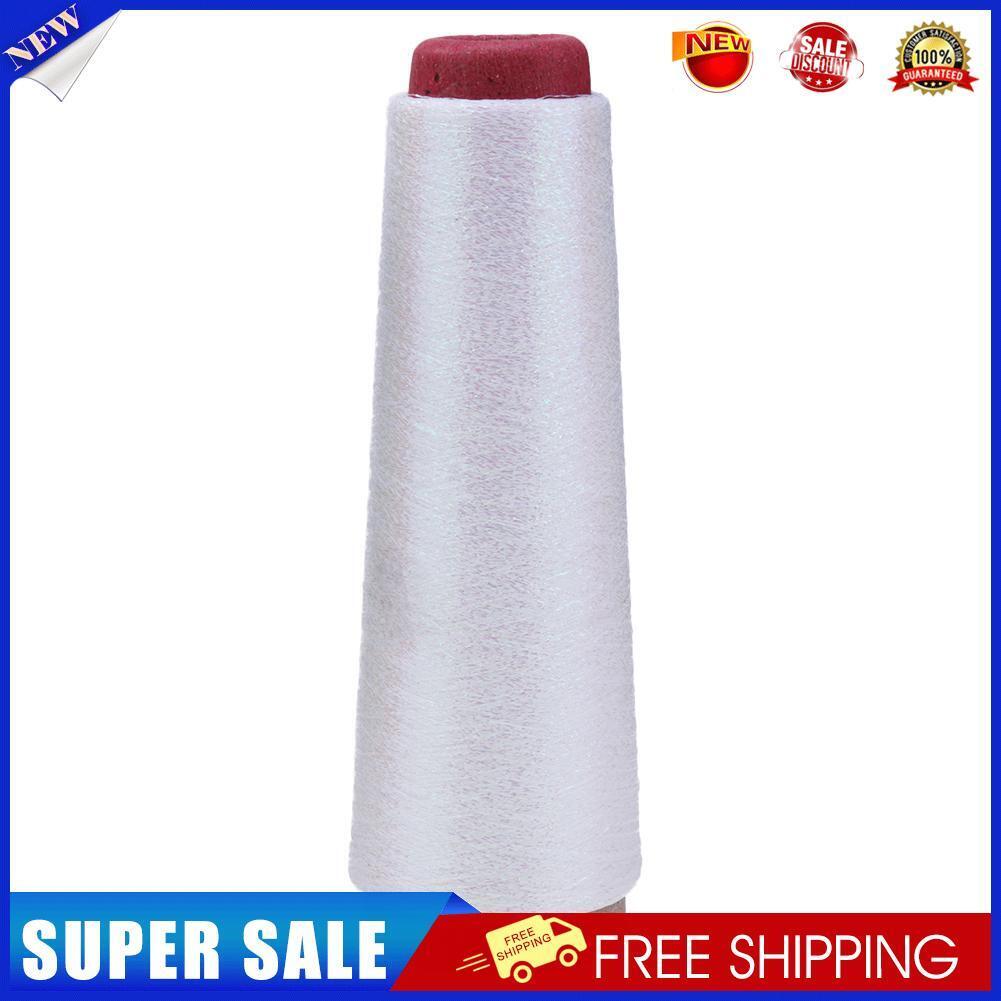 Glitter Stitch Yarn Sewing Thread Woven Embroidery Knitting Silk Line(White