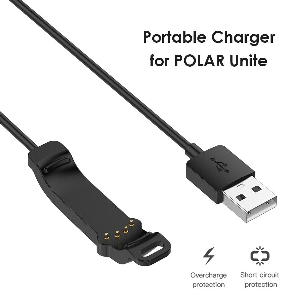 4-pin 1m USB Charger Cable for POLAR Unite Smartwatch Charging Cord Line