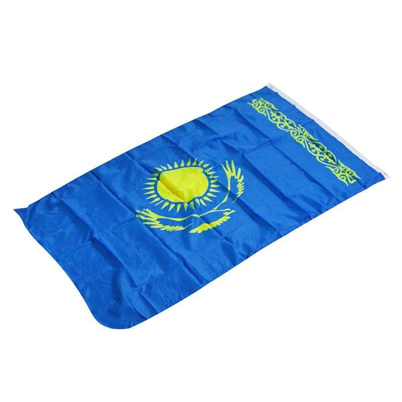 90*150cm Kazakhstan Flag Hanging Banner Office Activity Parade Home Decoration