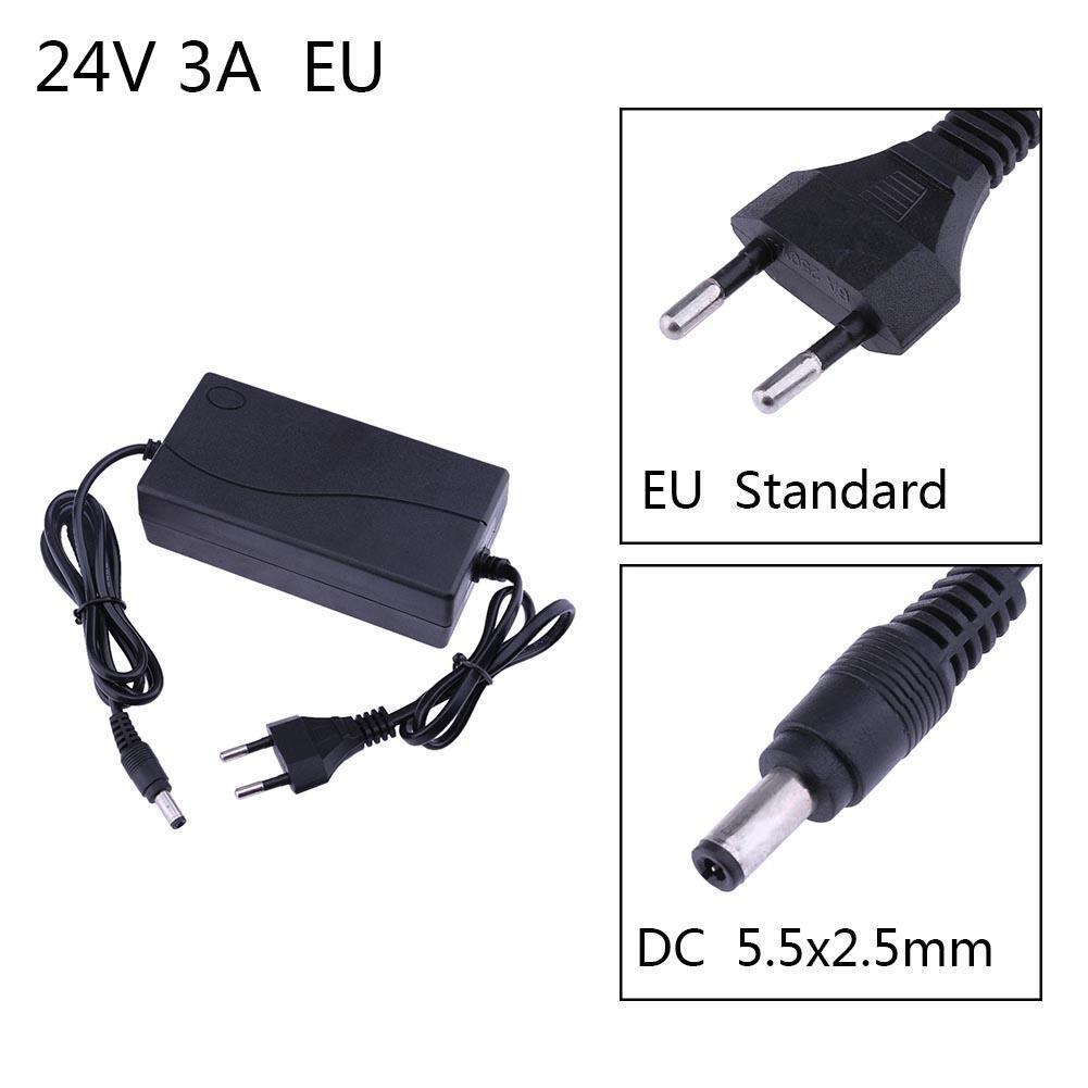 24V 3A AC to DC Power Adapter Converter 5.5*2.5mm for LED Light Belt