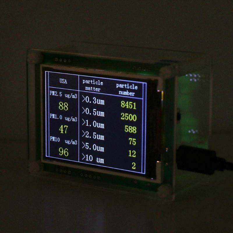 Air Quality Detector Tester PM2.5 Sensor PM1.0 PM10 Tester Tool for Household