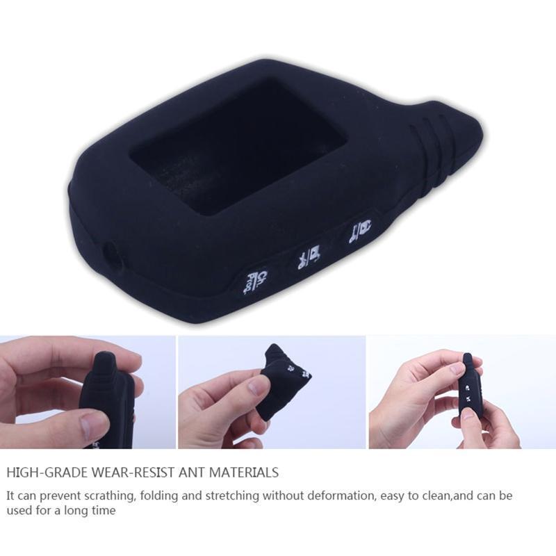 Car Alarm Remote Controller LCD Transmitter Keychain Silicone Cover for B9 B91